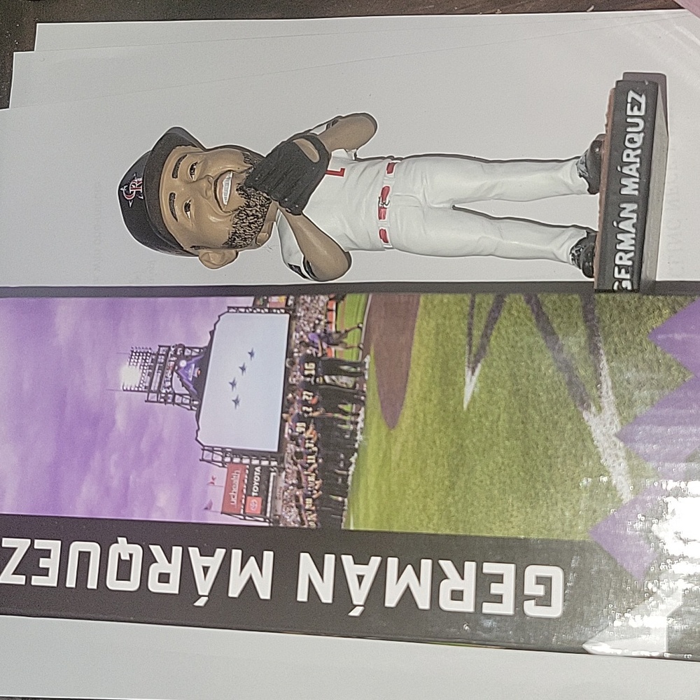 GERMAN MARQUEZ Bobblehead 2021 All Star Game Colorado AT&T Sports with Box Coors